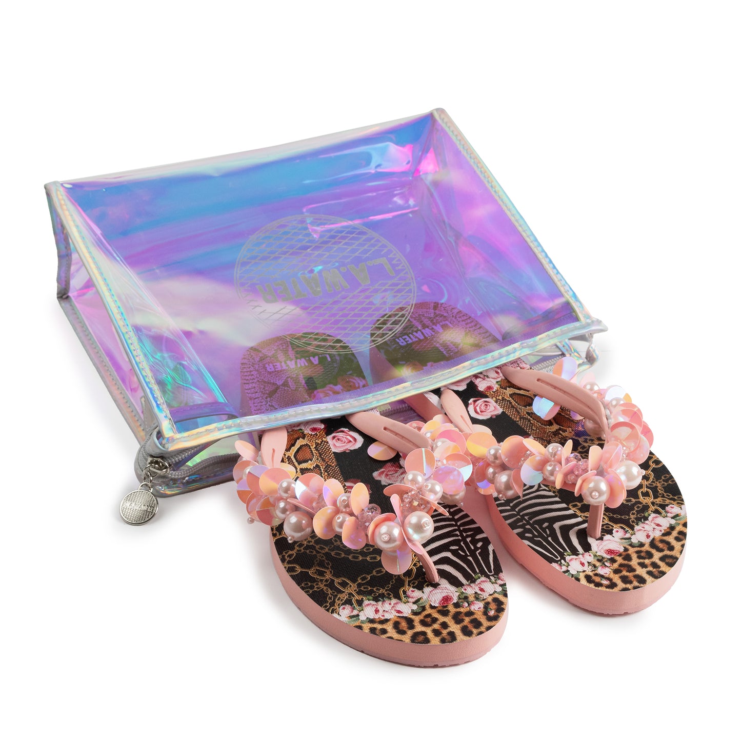 PINK PATCH SLIPPERS