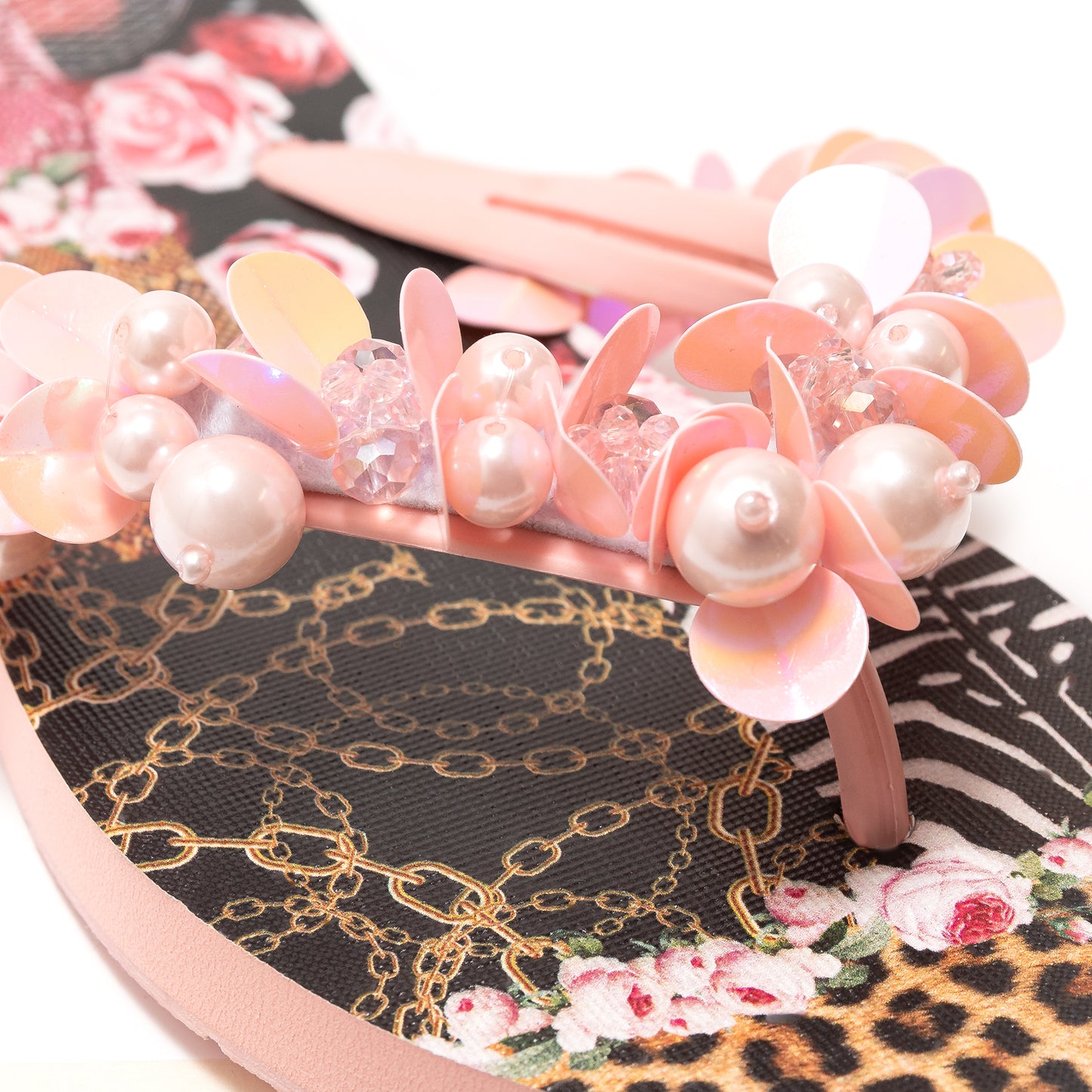 PINK PATCH SLIPPERS