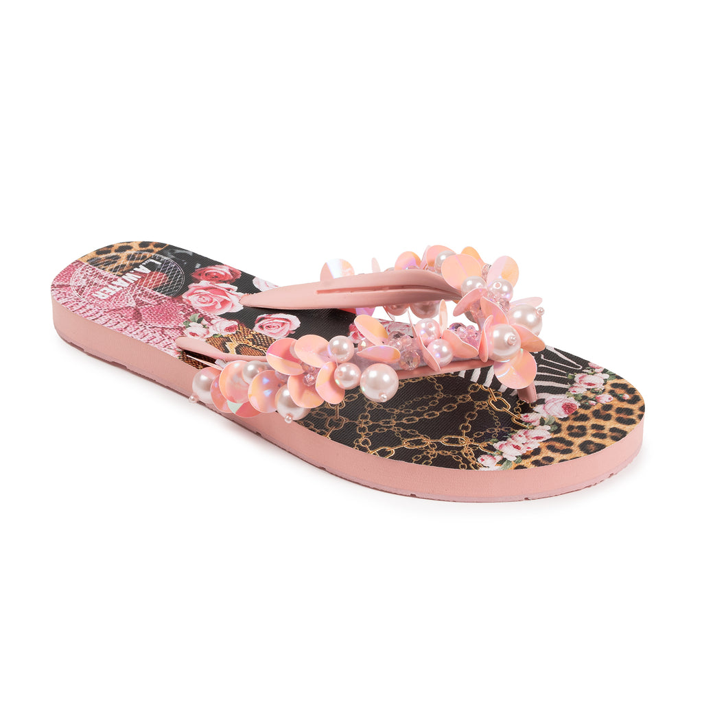 PINK PATCH SLIPPERS