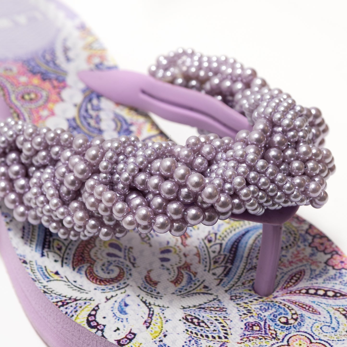 VIOLET PAISLEY SLIPPERS