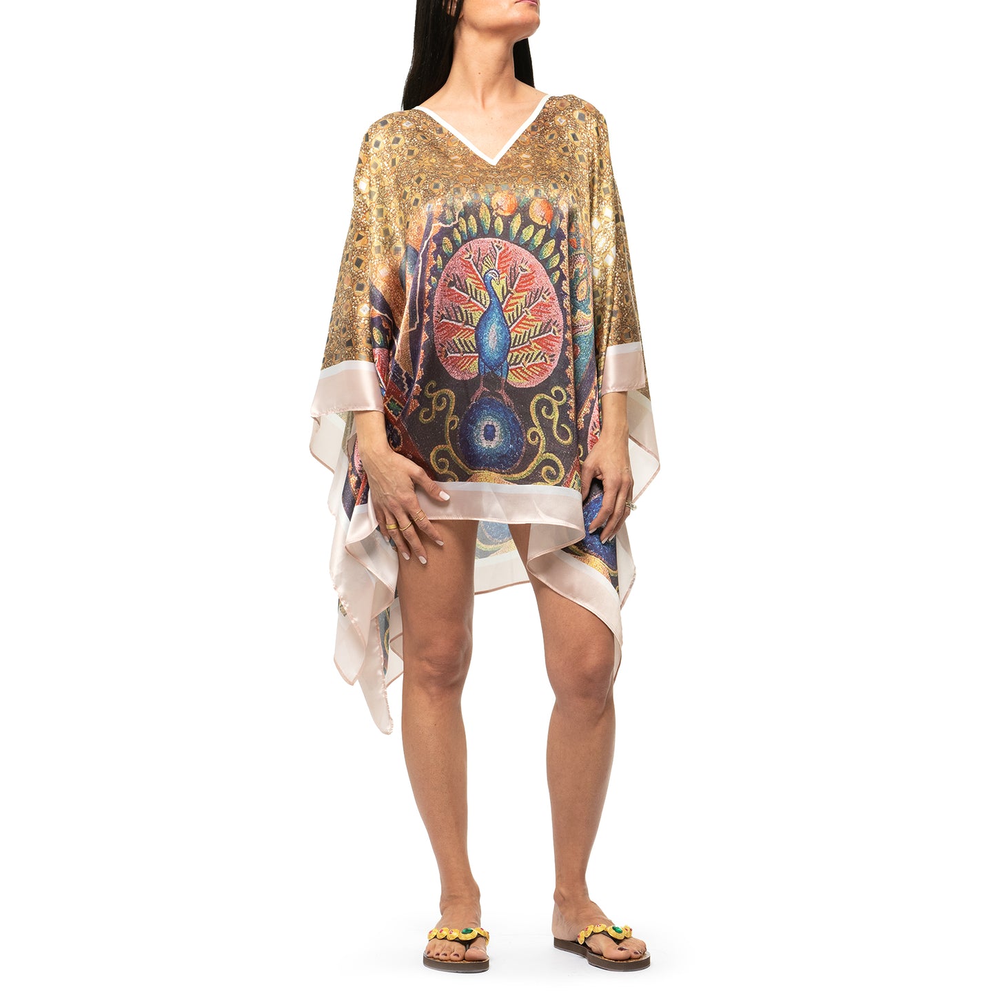 PEACOCK MOSAIC KAFTAN