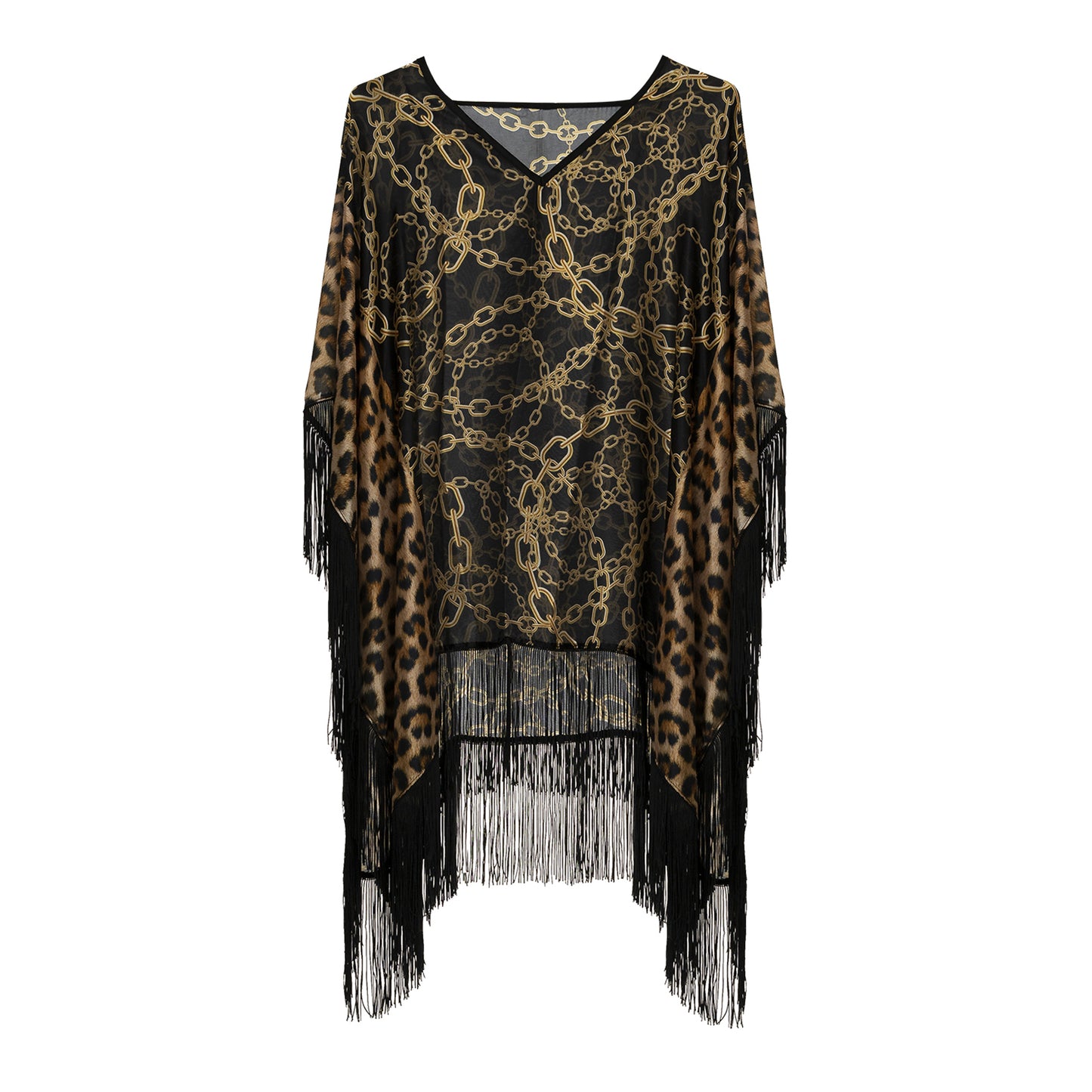 BLACK BAROQUE KAFTAN