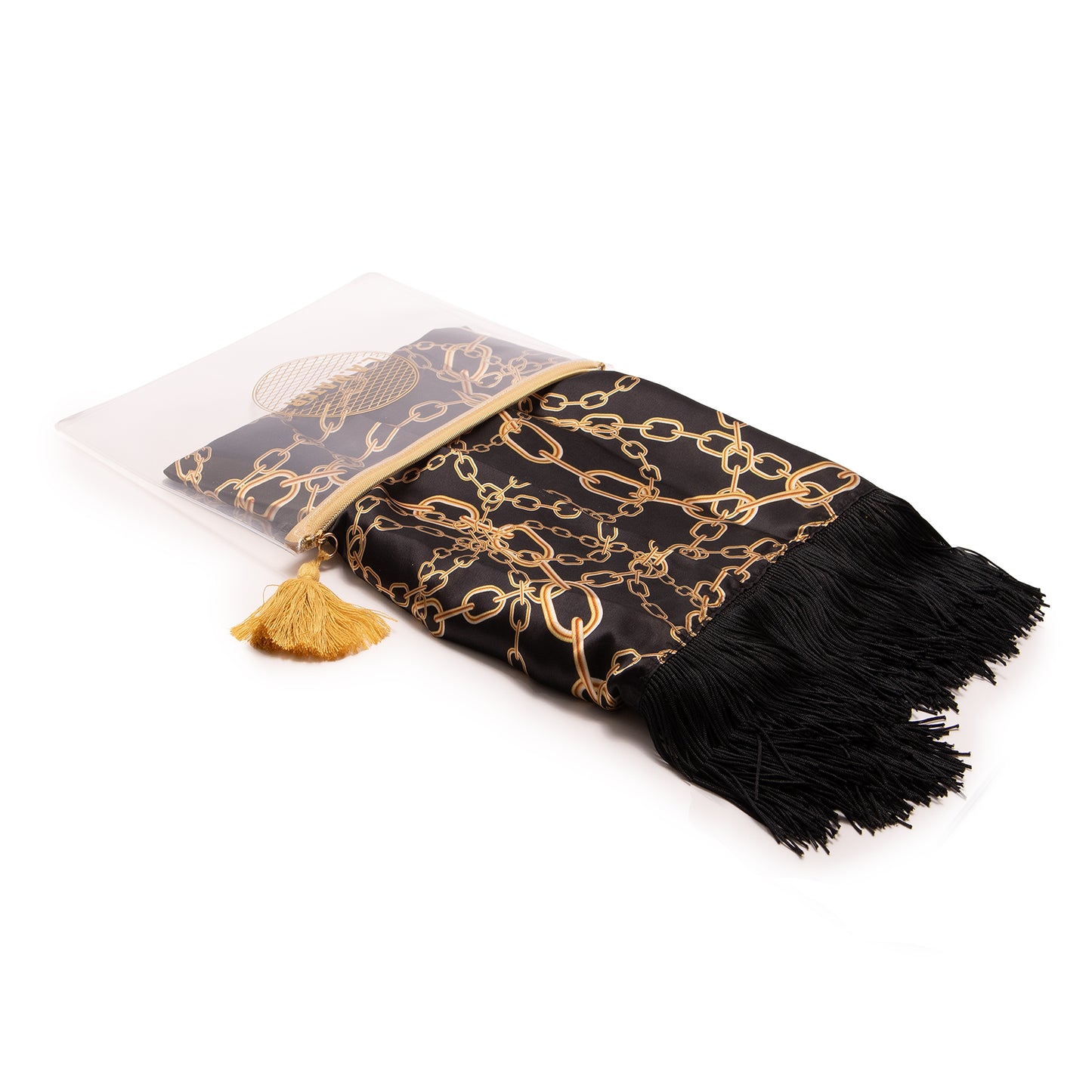 BLACK BAROQUE KAFTAN