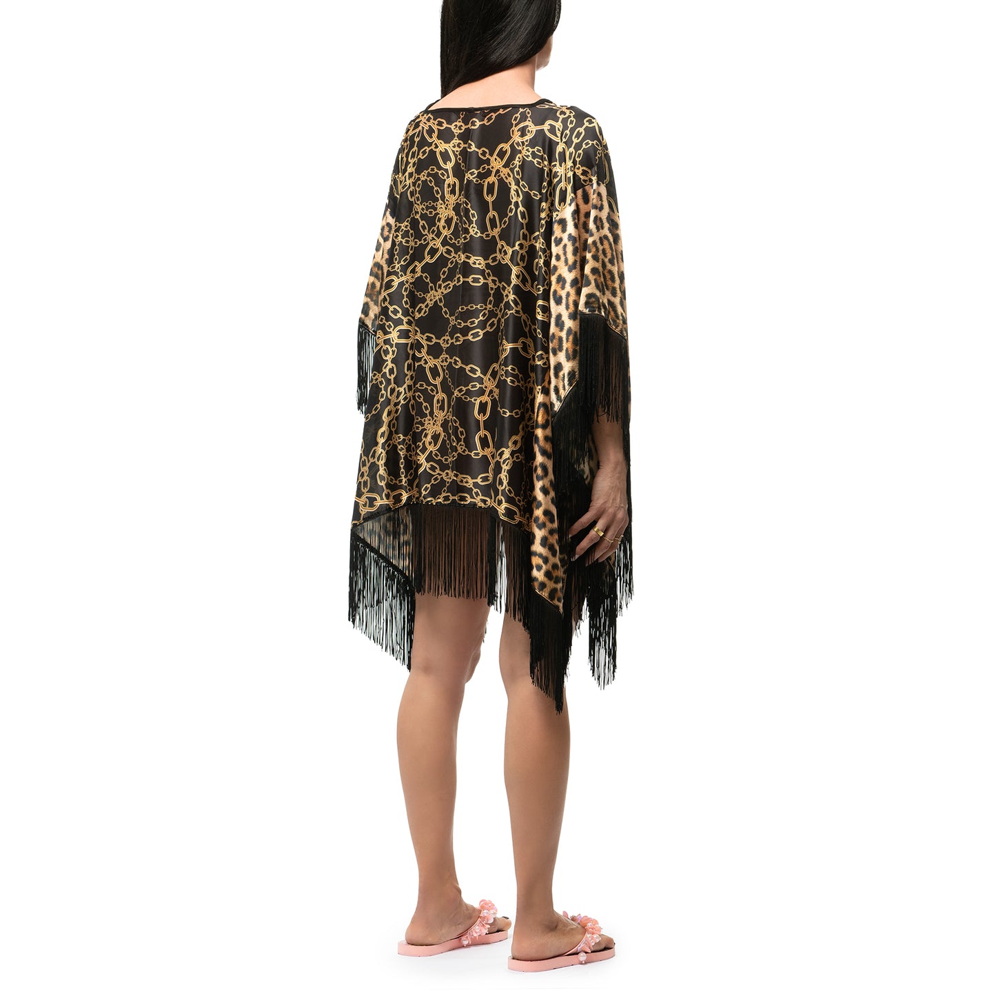 BLACK BAROQUE KAFTAN