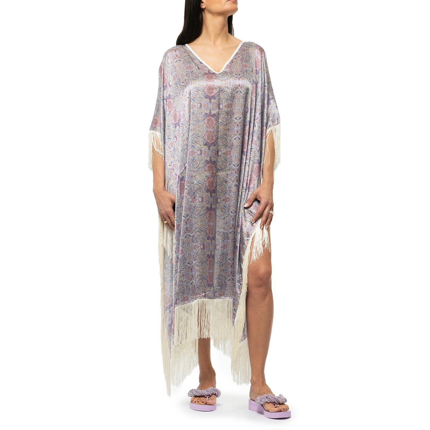 VIOLET PAISLEY KAFTAN