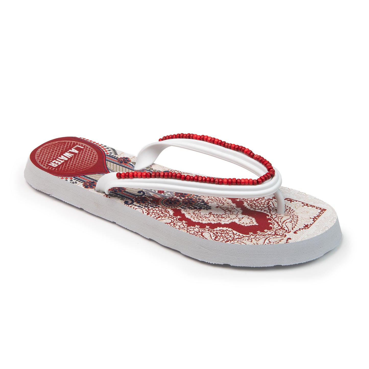 RED COACHELLA SLIPPERS