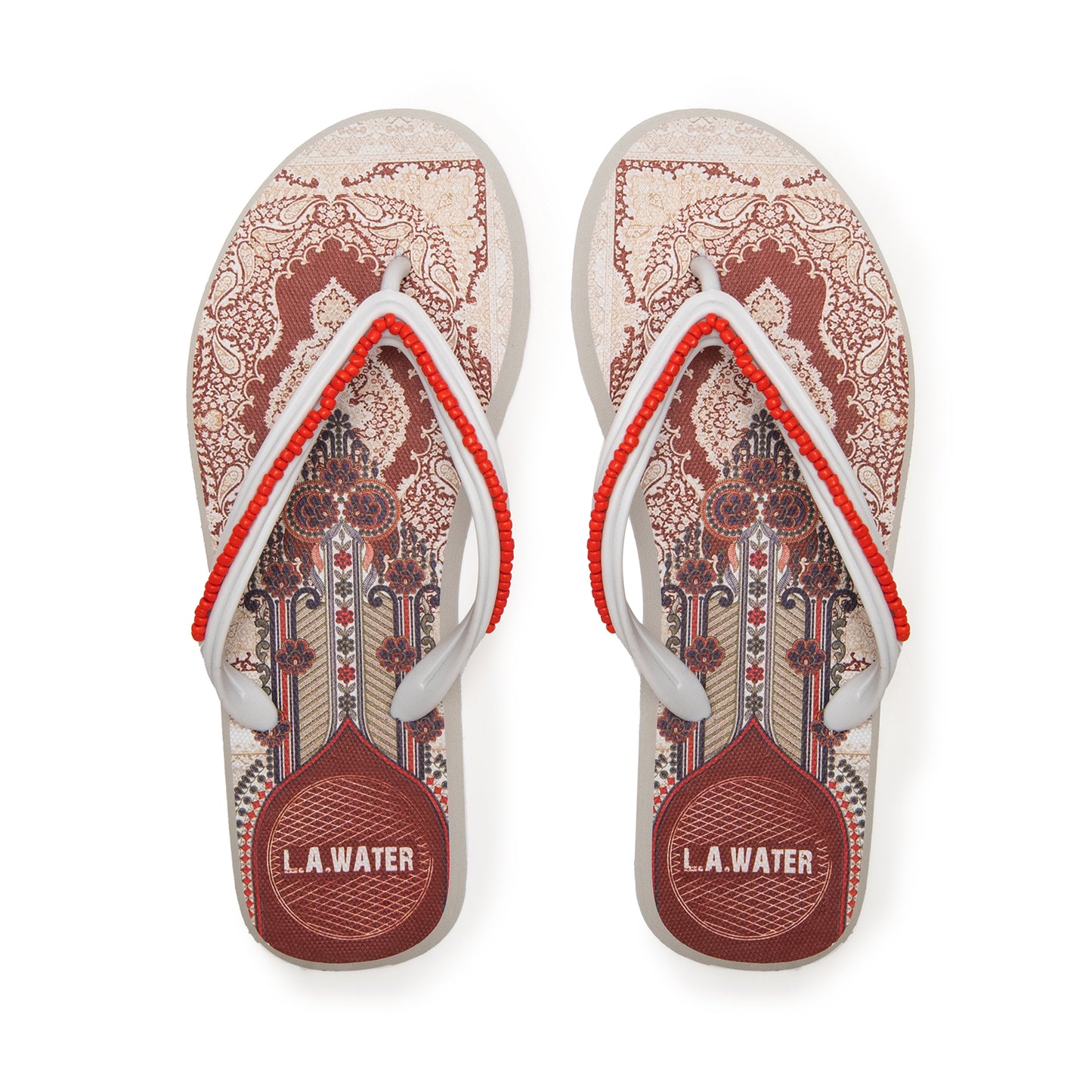RED COACHELLA SLIPPERS