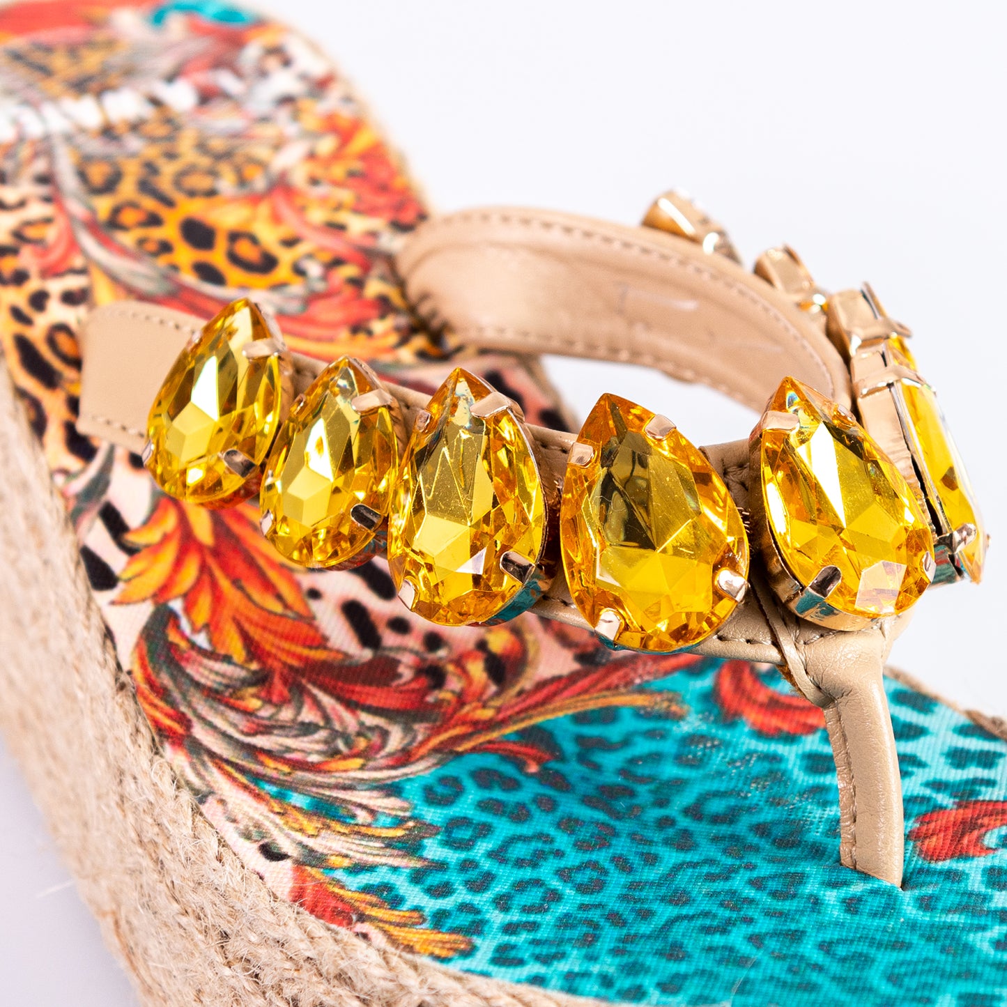 GOLD ANIMALIER ROPE WEDGE