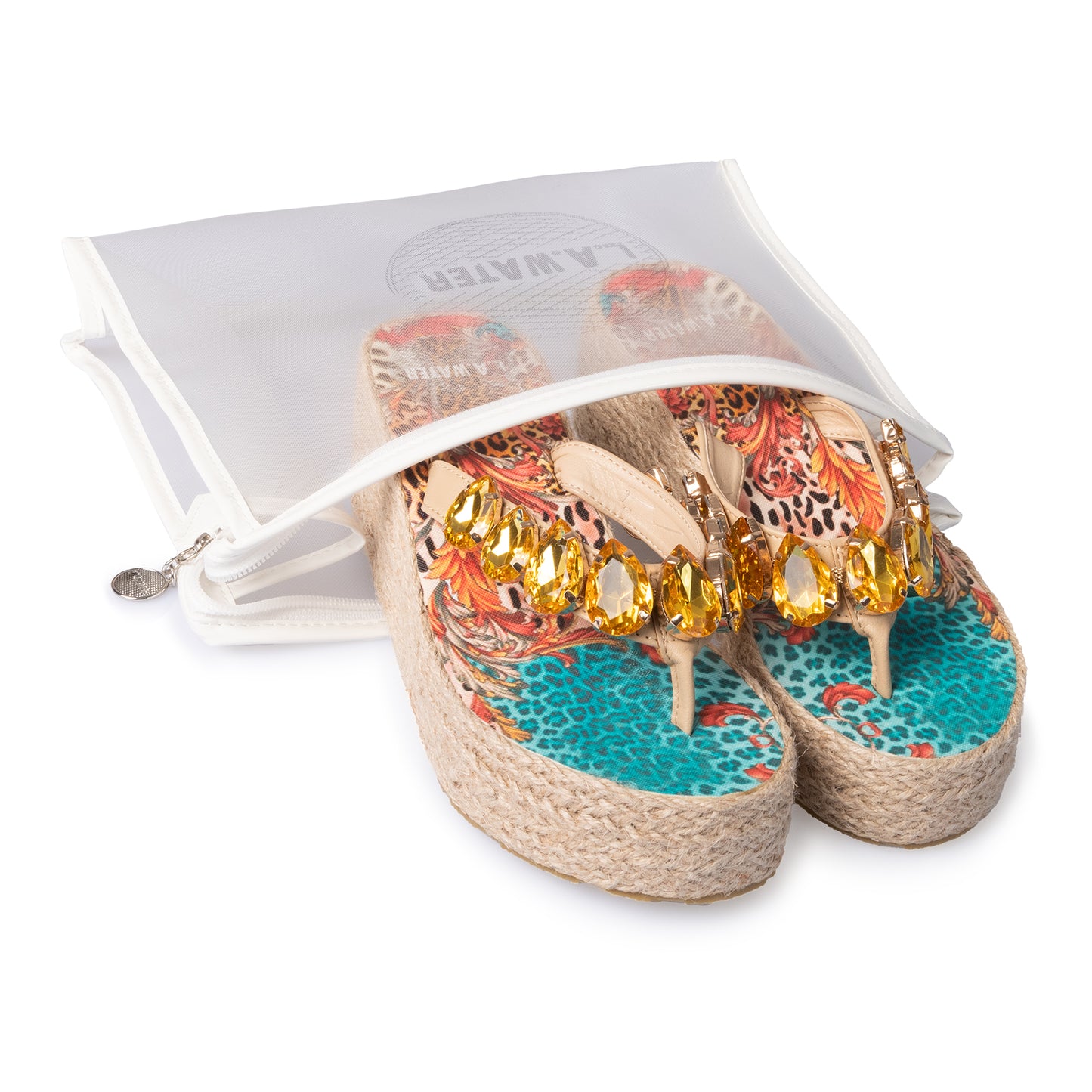 GOLD ANIMALIER ROPE WEDGE